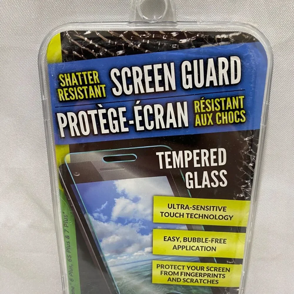 iPhone 6 Plus 6S Plus 7 Plus Shatter Resistant Tempered Glass Screen Protector
